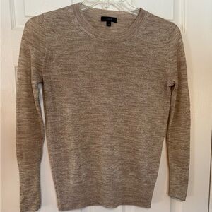 J Crew Gold Metallic Sweater